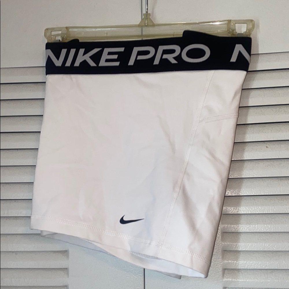 3inch Nike Pro White Compression Shorts